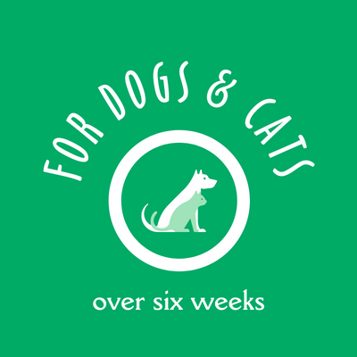 Description referencing the age of the dogs and cats that can use the set