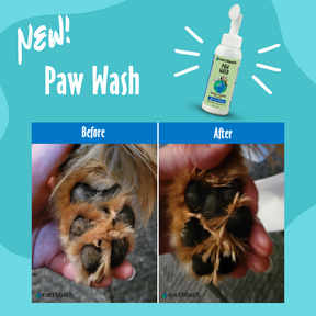 Paw Before and After using Paw Wash