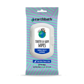 Package of earthbath Tooth & Gum Wipes with 50 pet wipes