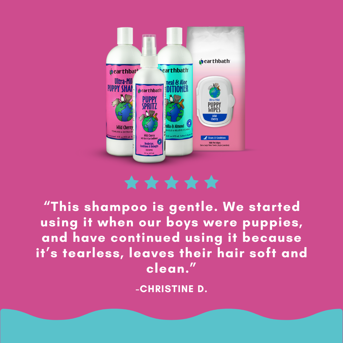 Ultra-Mild Puppy Grooming Set testimonial