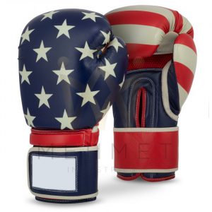 Flag Printed Boxing Gloves